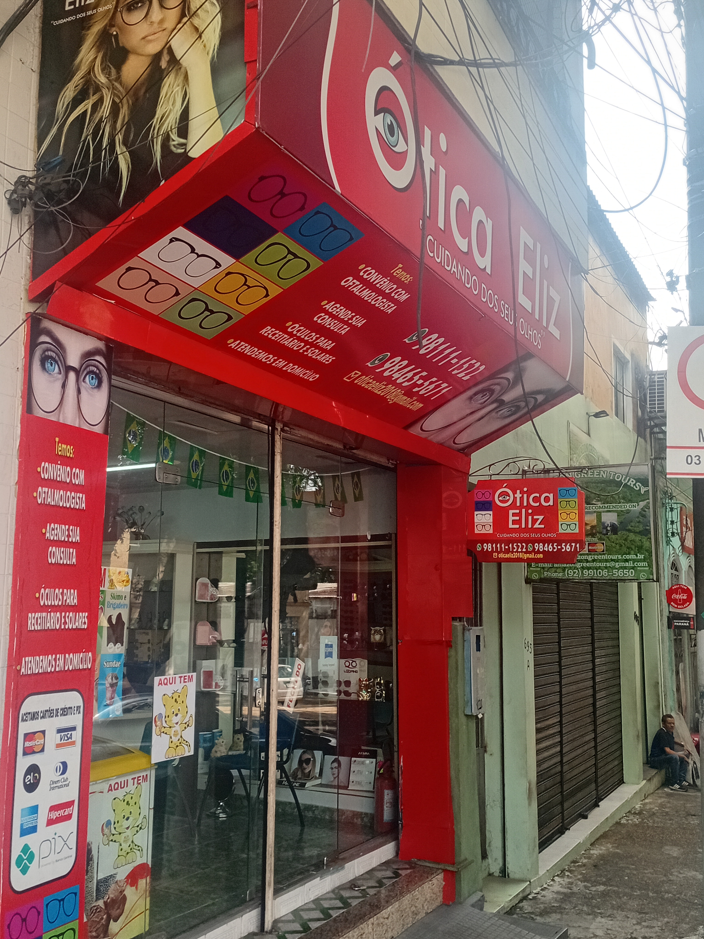 Fachada da Otica Eliz